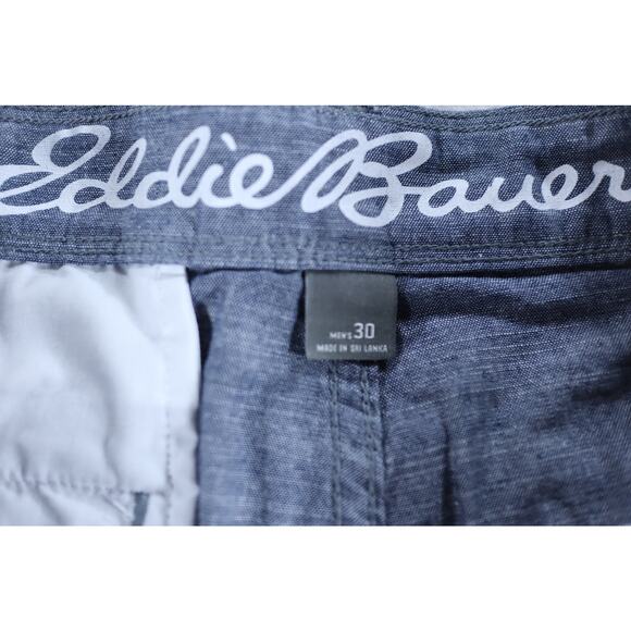 Eddie Bauer Camano Short 2.0 Blue Chambray Size 30 NWT - Picture 6 of 12